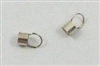 Sterling Silver 3 mm Cord End 2 pc