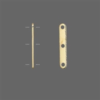 Gold Filled 3 hole Spacer Bar 4pc