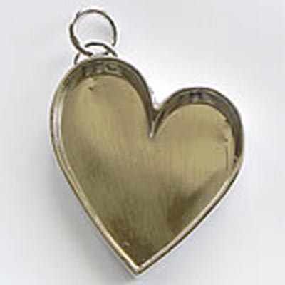 LP-046 LP Leaning Heart silver plated bezel