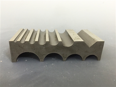 Basic Metal Forming Block 10 "U" Grooves + 1 "V" 100x50mm