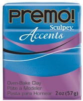 Premo Sculpey Accents  Clay - Blue Glitter