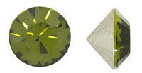 Swarovski Olivine Chaton (2mm, round cut) - 24pc