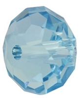 Swarovski Rondelle Bead 12mm - Aquamarine (12pcs)