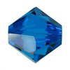 Swarovski 4mm Xilion Bicone Beads - Capri Blue, 48pcs.