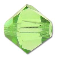 Swarovski 4mm Xilion Bicone Beads - Peridot, 48pcs.