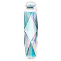 Swarovski 20mm Faceted Column - Crystal Aurora Borealis, 2pc.