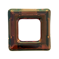 Swarovski 20mm Square Ring Crystal -Copper, 1pc.