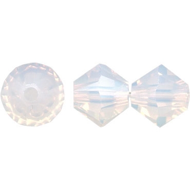 Swarovski 4mm Xilion Bicone Beads - White Opal, 48pcs.