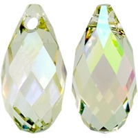 Swarovski Crystal Lumin Green 13x6.5 Briolette, 12pc