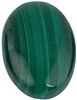 Oval Malachite cabochon (10x14mm) (1pc)