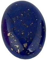 Oval Lapis cabochon (10x14mm) (1pc)