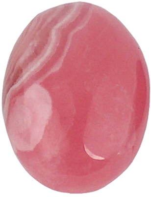 Oval Rhodochrosite cabochon (10x14mm) (1pc)