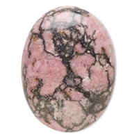 Rhodonite 30x22mm Oval Cabochon