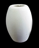 Cylinder Bisque Bead 1.8" x 1.2"