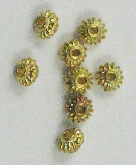 Gold Plated 5mm Lantern Beads 20pc