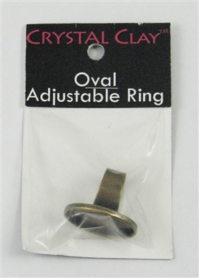 Antique Brass Oval Bezel Ring