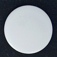 Round Porcelain Cabochon - 18mm - glazed on front only