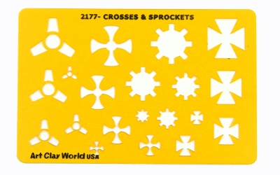 Designer Template- Crosses & Sprockets (5.5"X8")