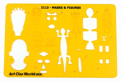 Designer Template- Masks & Figures (5.5"X8")