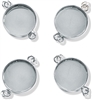 Lisa Pavelka Round Links Bezels - Silver Color