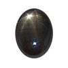 Black Oval Star Sapphire - 7mm x 5mm