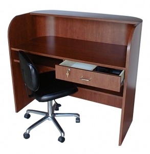 QSE DELUXE Radius Front Reception Desk