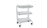 3-Shelf Trolley w/ Plastic Shelves