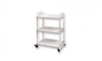 3-Shelf Trolley with Wood Shelves