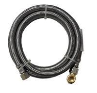 1406DWSS 3/8" Comp X 3/8" Comp 72" Inlet Hose With Elbow For Dishwashers