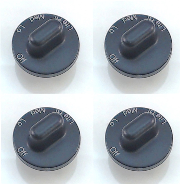 71001641 ,  KNOB SET of 4  Surface Burner Knobs AP4088491, PS2077264