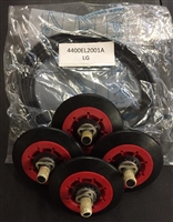 4 Pack Roller Wheels 4581EL2002A And Belt 4400EL2001A Kit For LG Dryer