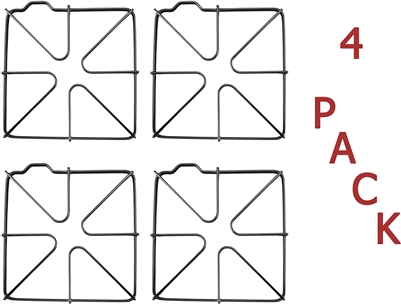 WB31K6, AP2622735 Burner Grate 4 Lot For GE Oven/Ranges (Fits Models: JGB, RGB, JGS And More)