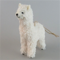 RF670N Felt & Faux Ornament - Alpaca / Natural