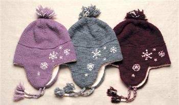 DISCONTINUED: RH344 Embroidered Snowflake Hat