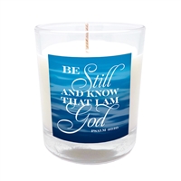 GLIMMER OF HOPE Scripture Candle "Be Still..." - Sticky Fig