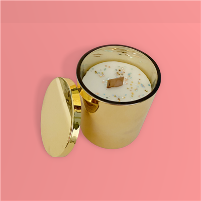 Champagne Cheers Wood Wick Candle