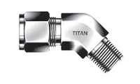 LBM Male 45 NPT Elbow  sold by Titanfittings.com