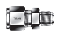 UA AN/JIC Flare Male Connector  sold by Titanfittings.com