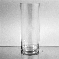 Glass Cylinder Vase, 10" x 4"