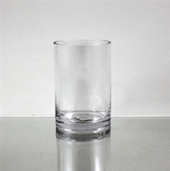 Glass Cylinder Vase, 8" x 4"