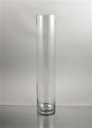 Glass Cylinder Vase, 16" x 4"
