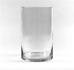 Glass Cylinder Vase, 6" x 5"