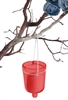 Hanging Votive Candle Holders, Red