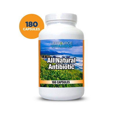 Antibiotic - All Natural & Safe - 180 Caps - Proprietary Formula - VALUE SIZE