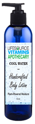 LifeSource Apothecary - Handcrafted Body Lotion - Cool Water 8oz