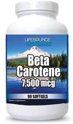 Beta Carotene 7,500 mcg RAE (25,000 IU) - 90 Softgels - Vitamin A