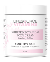 Whipped Botanical Body Cream- Cranberry & Shea- 8 oz - Psoriasis, Eczema, & Rosacea