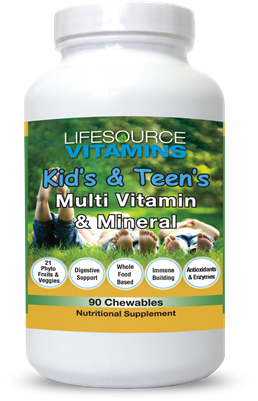 Kid's & Teen's Multivitamins & Minerals -  90 Chewable Tablets