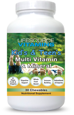 Kid's & Teen's Multivitamins & Minerals -  30 Chewable Tablets