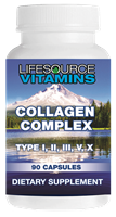 Multi Collagen Complex - 1,800 mg - Type I-II-III-V-X - 90 Capsules